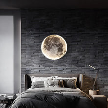 Load image into Gallery viewer, LED Moon Wall Lamp for Indoor Lighting, Bedroom, Living Room, and Decoration Fixture
