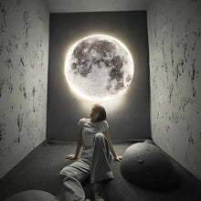 Load image into Gallery viewer, LED Moon Wall Lamp for Indoor Lighting, Bedroom, Living Room, and Decoration Fixture
