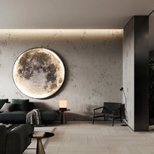 Load image into Gallery viewer, LED Moon Wall Lamp for Indoor Lighting, Bedroom, Living Room, and Decoration Fixture
