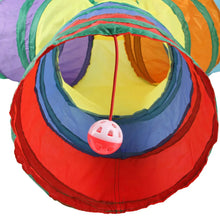 Load image into Gallery viewer, Foldable Y-Shape Cat Tunnel for Interactive Play
