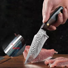 Load image into Gallery viewer, Professional Stainless Steel Knife for Meat and Butcher Knife For Outdoor Survival Knife with Cover
