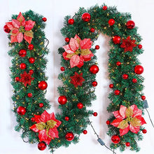 Load image into Gallery viewer, Christmas Garlands with Pinecones and Artificial Red Berries Wreaths
