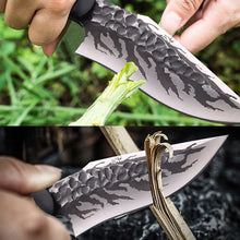 Load image into Gallery viewer, Professional Stainless Steel Knife for Meat and Butcher Knife For Outdoor Survival Knife with Cover
