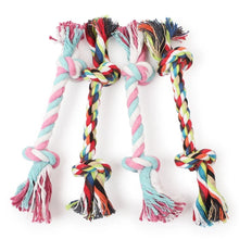 Load image into Gallery viewer, Durable Hemp and Cotton chew toy knot a rope for Cleaning Teeth
