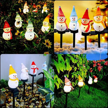 Load image into Gallery viewer, Powered Waterproof Solar Snowman Lamp with Lights Lawn Decor
