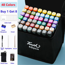 Load image into Gallery viewer, Color Marker Set for Art Painting with Double Head Brush Pens Drawing Professional Stationery
