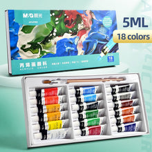 Load image into Gallery viewer, M&amp;G Acrylic paint set for Drawing on Fabric, and Glass, with Oil, water color
