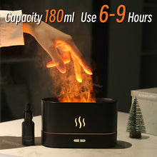 Load image into Gallery viewer, Aroma Air Diffuser with Humidifier Ultrasonic Cool Mist and LED Fog Maker for Essential Oil Flame Lamp
