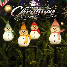 Load image into Gallery viewer, Powered Waterproof Solar Snowman Lamp with Lights Lawn Decor
