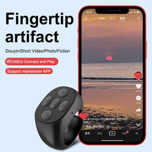 Load image into Gallery viewer, Bluetooth Ring Remote Control at your Fingertip for Selfie, Video, and Automatic Page Turner
