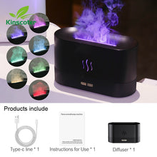 Load image into Gallery viewer, Aroma Air Diffuser with Humidifier Ultrasonic Cool Mist and LED Fog Maker for Essential Oil Flame Lamp
