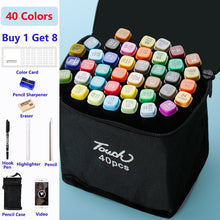 Load image into Gallery viewer, Color Marker Set for Art Painting with Double Head Brush Pens Drawing Professional Stationery
