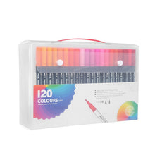 Load image into Gallery viewer, Color Marker Set for Art Painting with Double Head Brush Pens Drawing Professional Stationery
