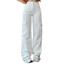 Load image into Gallery viewer, Casual Straight Baggy Trousers with Waist Pocket and Wide Legs
