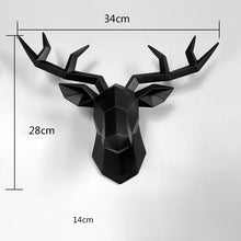 Load image into Gallery viewer, 3D Deer Head, Statue, Sculpture, Wall Decor, and Decorative Art
