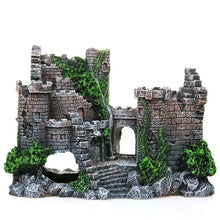 Load image into Gallery viewer, Resin Fish Tank Decor an Ancient Castle with Cave, Building, and Landscaping Ornaments
