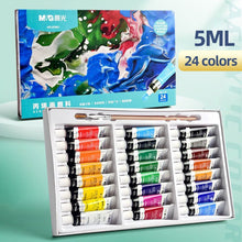 Load image into Gallery viewer, M&amp;G Acrylic paint set for Drawing on Fabric, and Glass, with Oil, water color
