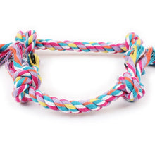 Load image into Gallery viewer, Durable Hemp and Cotton chew toy knot a rope for Cleaning Teeth
