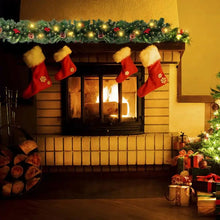 Load image into Gallery viewer, Christmas Garlands with Pinecones and Artificial Red Berries Wreaths
