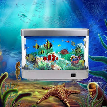 Load image into Gallery viewer, Artificial Tropical Fish Tank with LED Lamps Aquarium and Decorative Night Light
