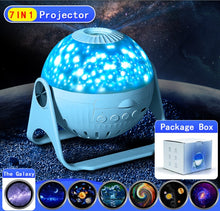 Load image into Gallery viewer, LED Star Projector Night Light with 6 in 1 Planetarium Starry Skies
