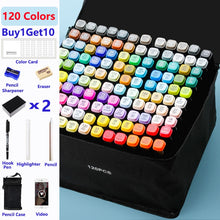 Load image into Gallery viewer, Color Marker Set for Art Painting with Double Head Brush Pens Drawing Professional Stationery
