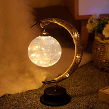 Load image into Gallery viewer, 3D LED Moon Night Lights with Stand, Lunar Fairy Lamp
