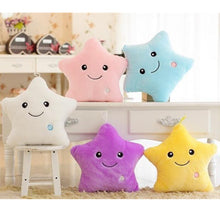 Load image into Gallery viewer, Creative Luminous Plush Star Pillow, Soft Colorful Stuffed Cushion
