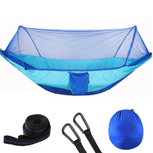 Load image into Gallery viewer, Camping Sleeping Hammock with Mosquito Net and Pop-Up Light Portable Camping Stuff
