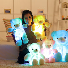 Load image into Gallery viewer, Luminous Plush Light Up LED Teddy Bear, Colorful Stuffed Animal Toys for Kid
