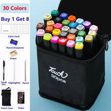 Load image into Gallery viewer, Color Marker Set for Art Painting with Double Head Brush Pens Drawing Professional Stationery
