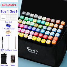 Load image into Gallery viewer, Color Marker Set for Art Painting with Double Head Brush Pens Drawing Professional Stationery
