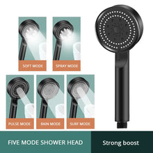 Load image into Gallery viewer, Adjustable High Pressure Shower with One-key Stop Water Massager and 5 Modes
