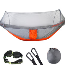 Load image into Gallery viewer, Camping Sleeping Hammock with Mosquito Net and Pop-Up Light Portable Camping Stuff
