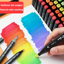 Load image into Gallery viewer, Color Marker Set for Art Painting with Double Head Brush Pens Drawing Professional Stationery
