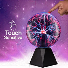 Load image into Gallery viewer, 8 Inch Magic Sound Control Plasma Ball Lamp with LED Night Light
