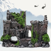 Load image into Gallery viewer, Resin Fish Tank Decor an Ancient Castle with Cave, Building, and Landscaping Ornaments
