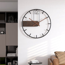 Load image into Gallery viewer, Large Nordic 3D Iron Wall Clock with Metal Round Frame for Home Living Room
