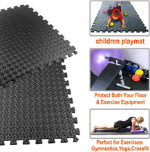 Load image into Gallery viewer, 12Pcs Eva Foam with Anti-Slip, Interlocking Flooring Mat
