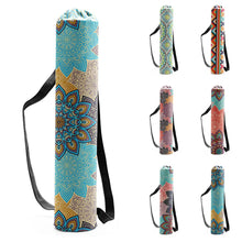 Load image into Gallery viewer, Canvas Printed Drawstring Yoga Mat Bag
