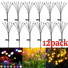 Load image into Gallery viewer, Outdoor Solar Waterproof LED Starburst Firefly Lights for Lawn Garden and Path Landscape
