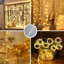 Load image into Gallery viewer, LED Christmas Curtain Fairy Lights on Strings with 8 Mode for Holiday Decor
