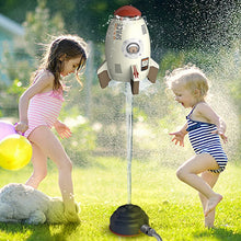 Load image into Gallery viewer, Rocket Water Launcher with Creative Rotary Sprinkler Toys for Children, Garden, and Outdoor Games
