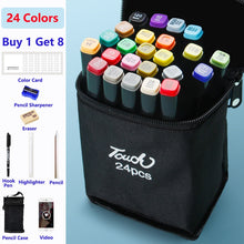 Load image into Gallery viewer, Color Marker Set for Art Painting with Double Head Brush Pens Drawing Professional Stationery
