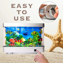 Load image into Gallery viewer, Artificial Tropical Fish Tank with LED Lamps Aquarium and Decorative Night Light
