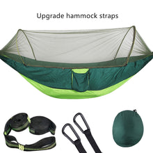 Load image into Gallery viewer, Camping Sleeping Hammock with Mosquito Net and Pop-Up Light Portable Camping Stuff
