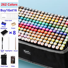 Load image into Gallery viewer, Color Marker Set for Art Painting with Double Head Brush Pens Drawing Professional Stationery
