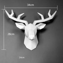 Load image into Gallery viewer, 3D Deer Head, Statue, Sculpture, Wall Decor, and Decorative Art
