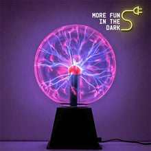 Load image into Gallery viewer, 8 Inch Magic Sound Control Plasma Ball Lamp with LED Night Light
