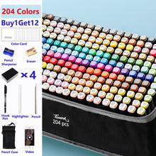 Load image into Gallery viewer, Color Marker Set for Art Painting with Double Head Brush Pens Drawing Professional Stationery
